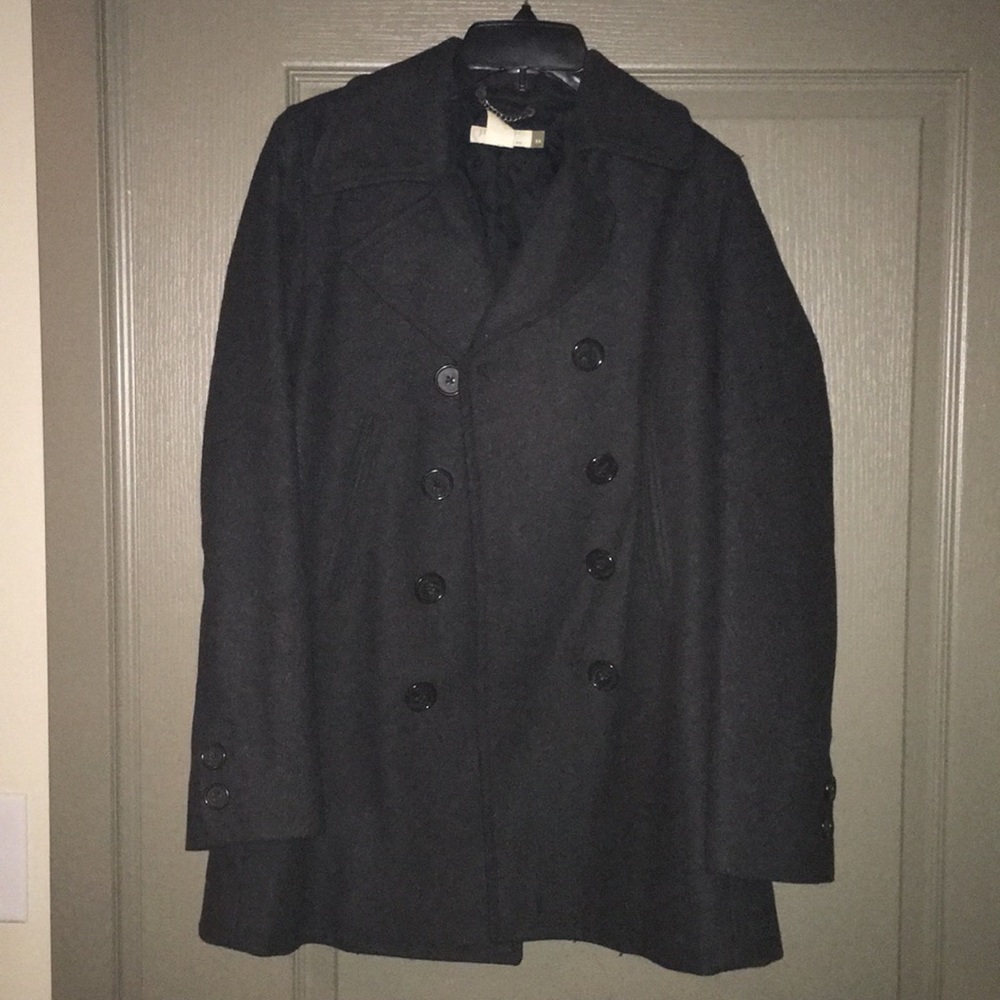 J. Crew charcoal gray, wool pea coat